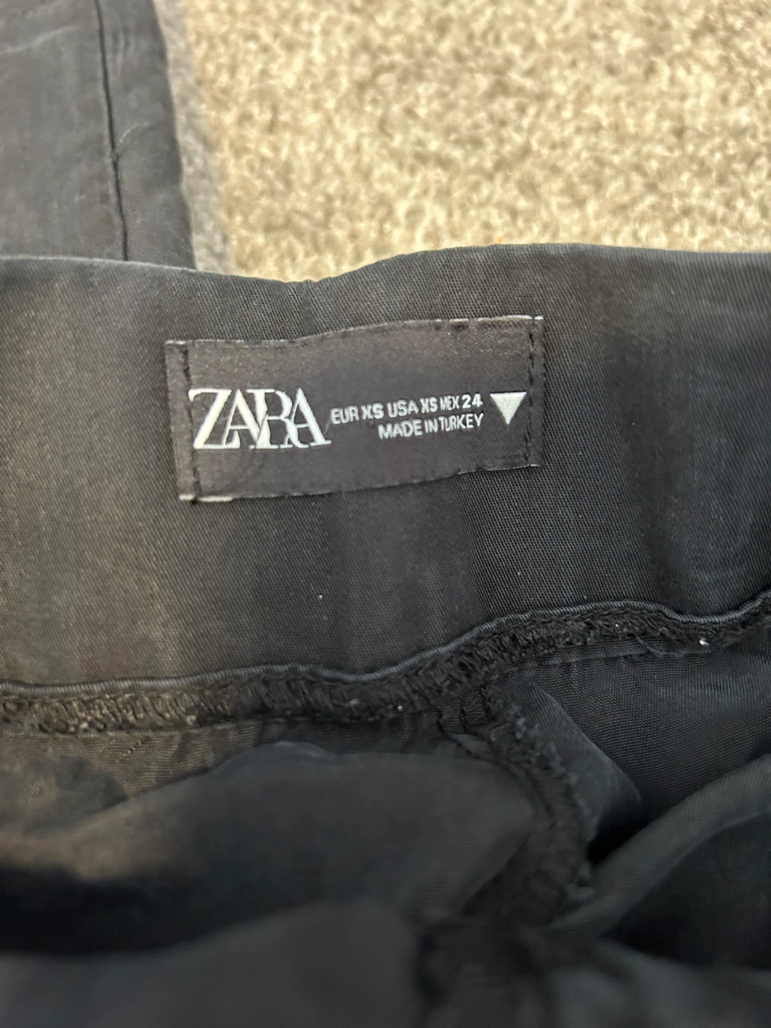 ZARA Black Wide Leg Dress Pants - photo 2
