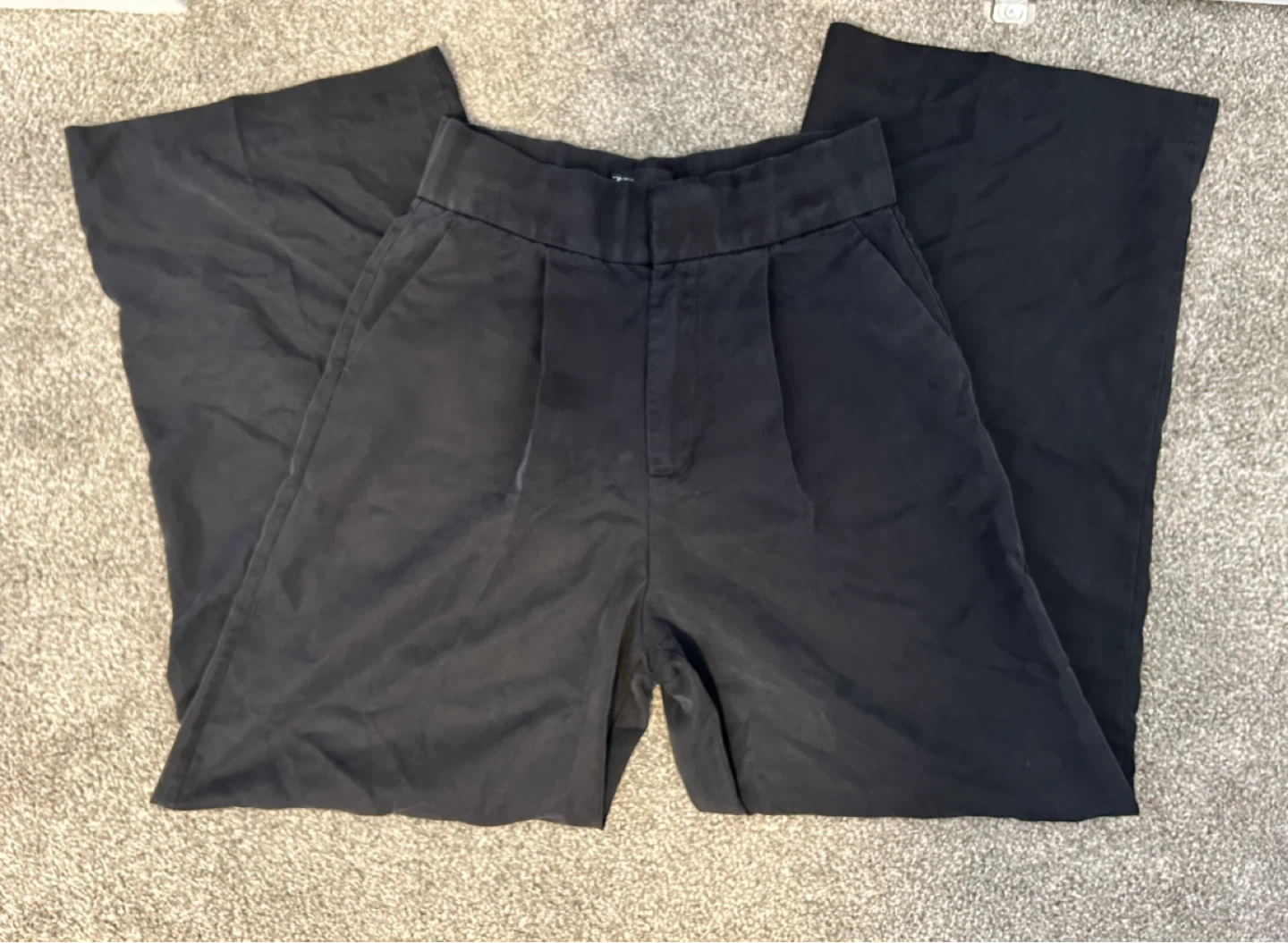 ZARA Black Wide Leg Dress Pants - photo 3