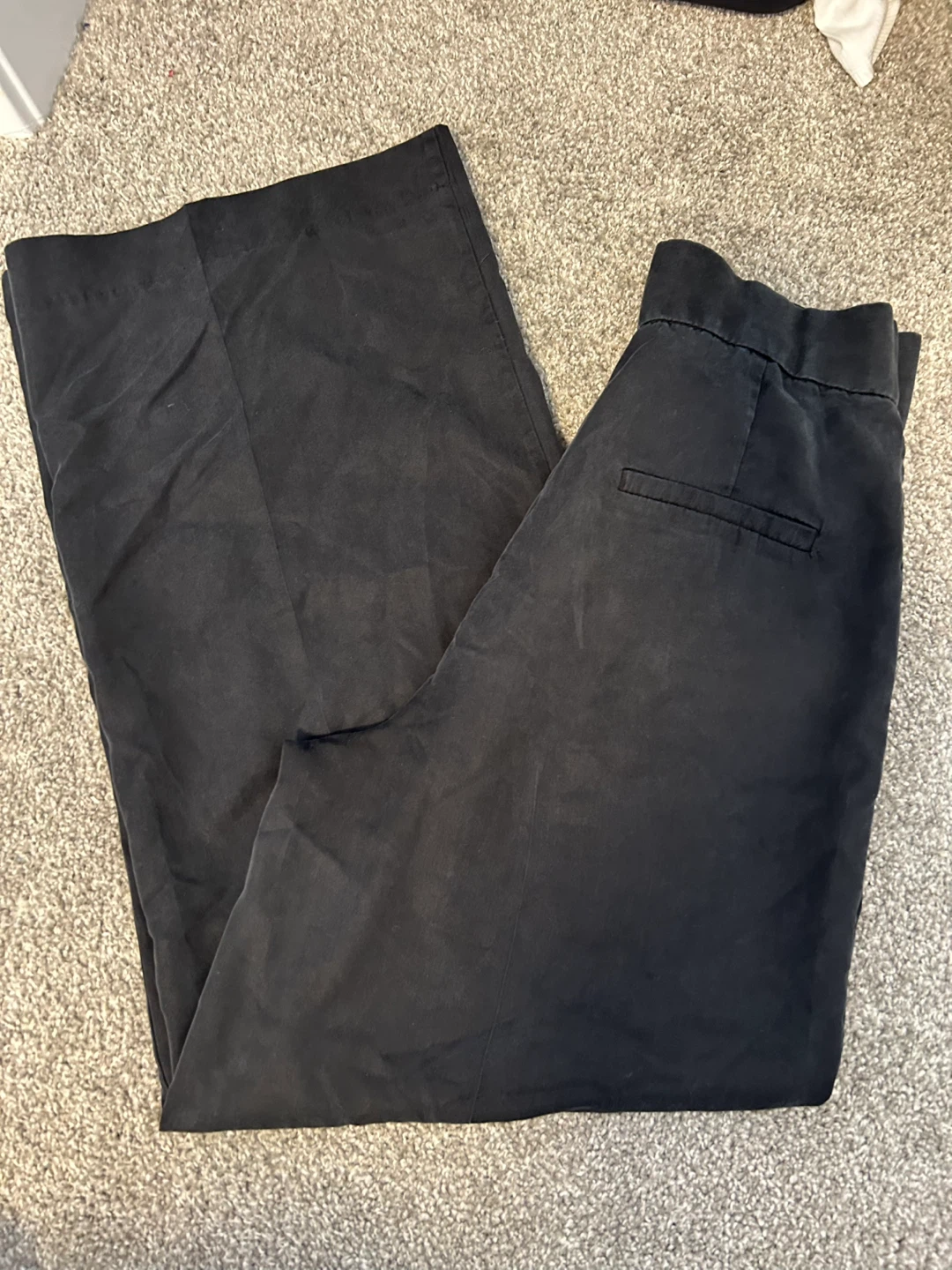 ZARA Black Wide Leg Dress Pants