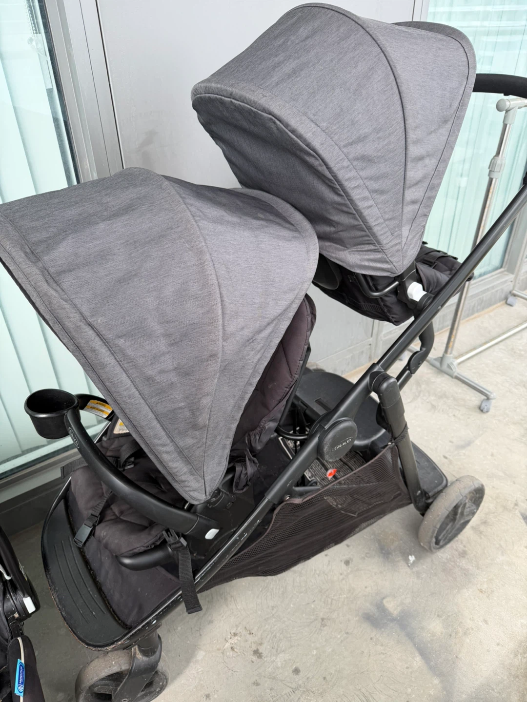 Graco Double Stroller with SnugRide Car Seat