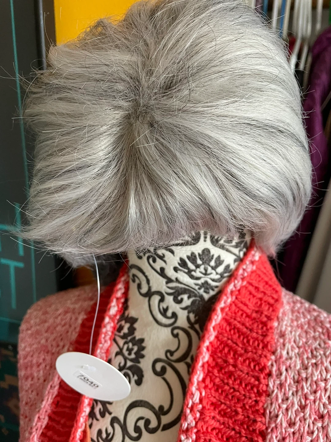 Layered Short Silver Grey Wig - photo 2