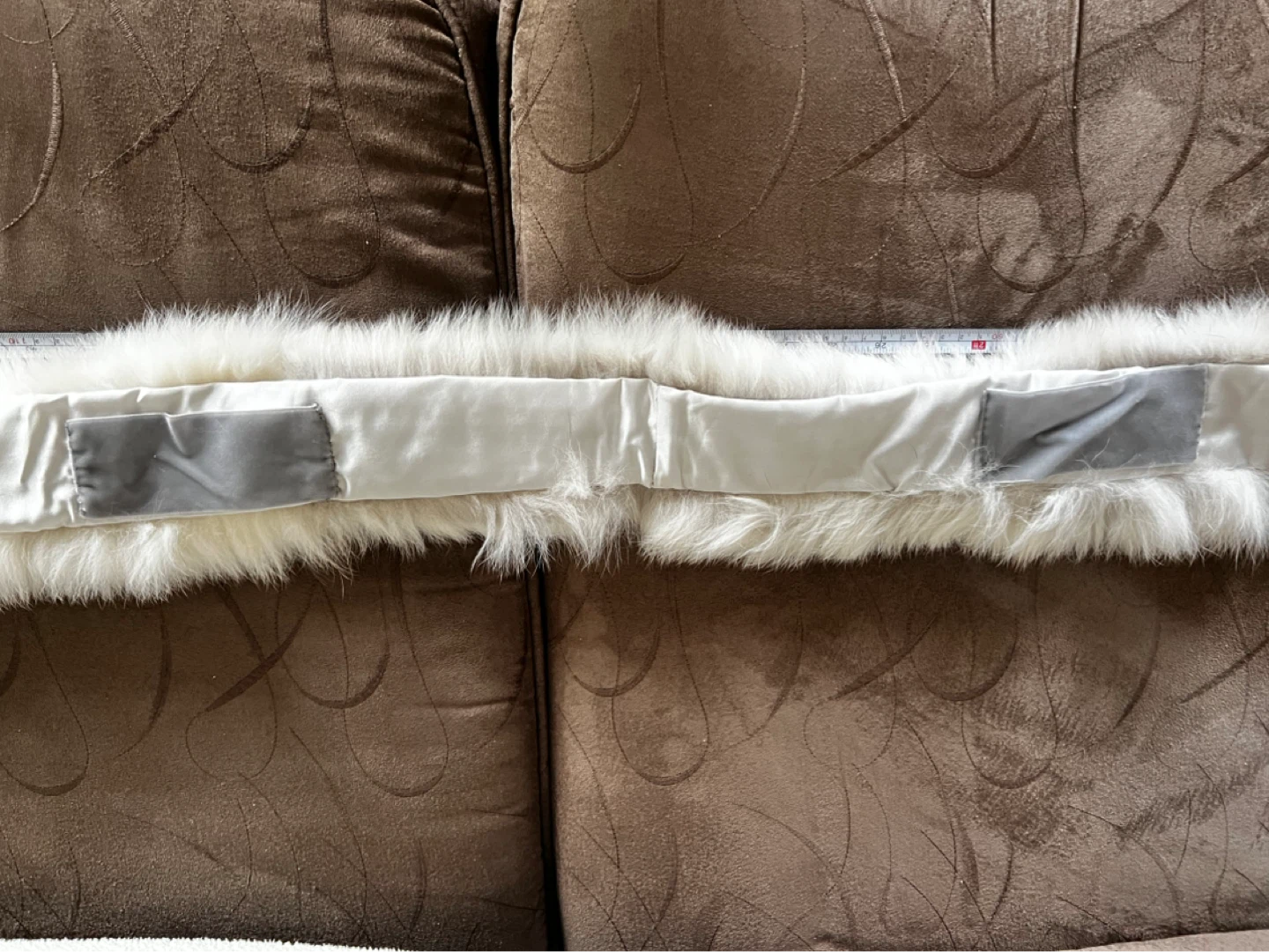 White Real Fur Scarf - photo 3