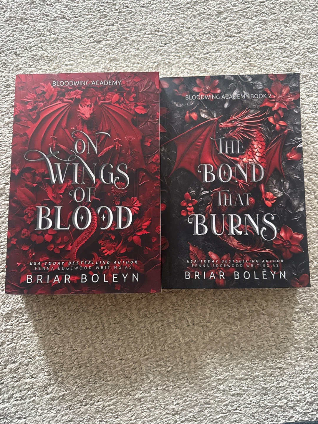 The Bond That Burns & On Wings Of Blood Books