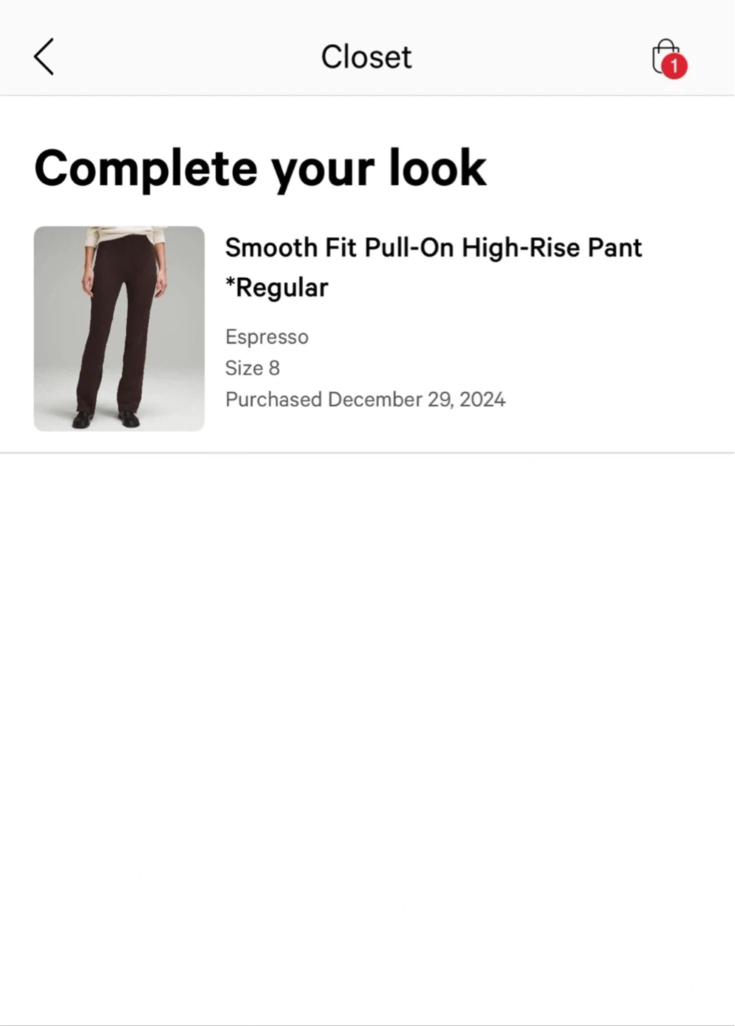 Lululemon Smooth Fit Pull-On High-Rise Pants - Espresso - Size 8 - photo 4