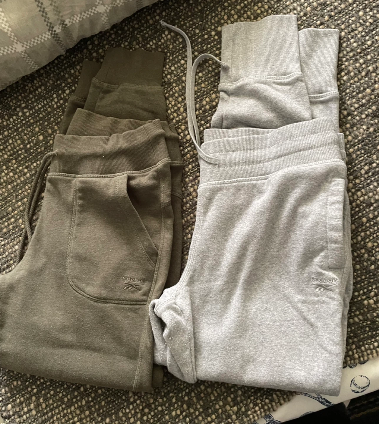 Reebok Joggers - Grey & Olive Green