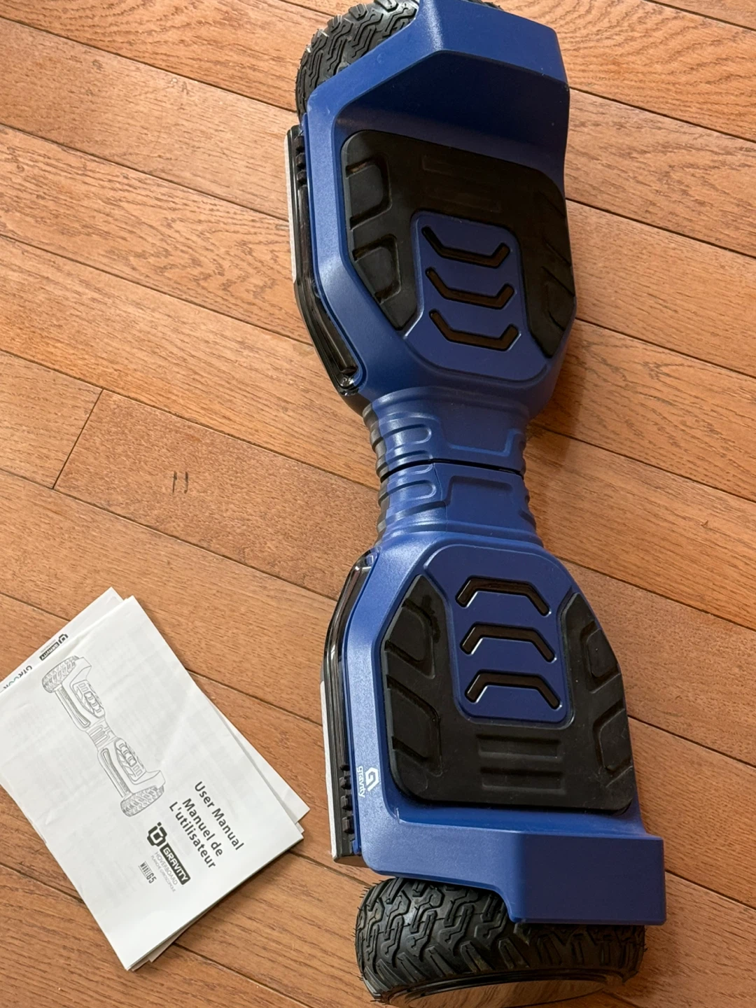 Blue Hoverboard with Charger and Manual