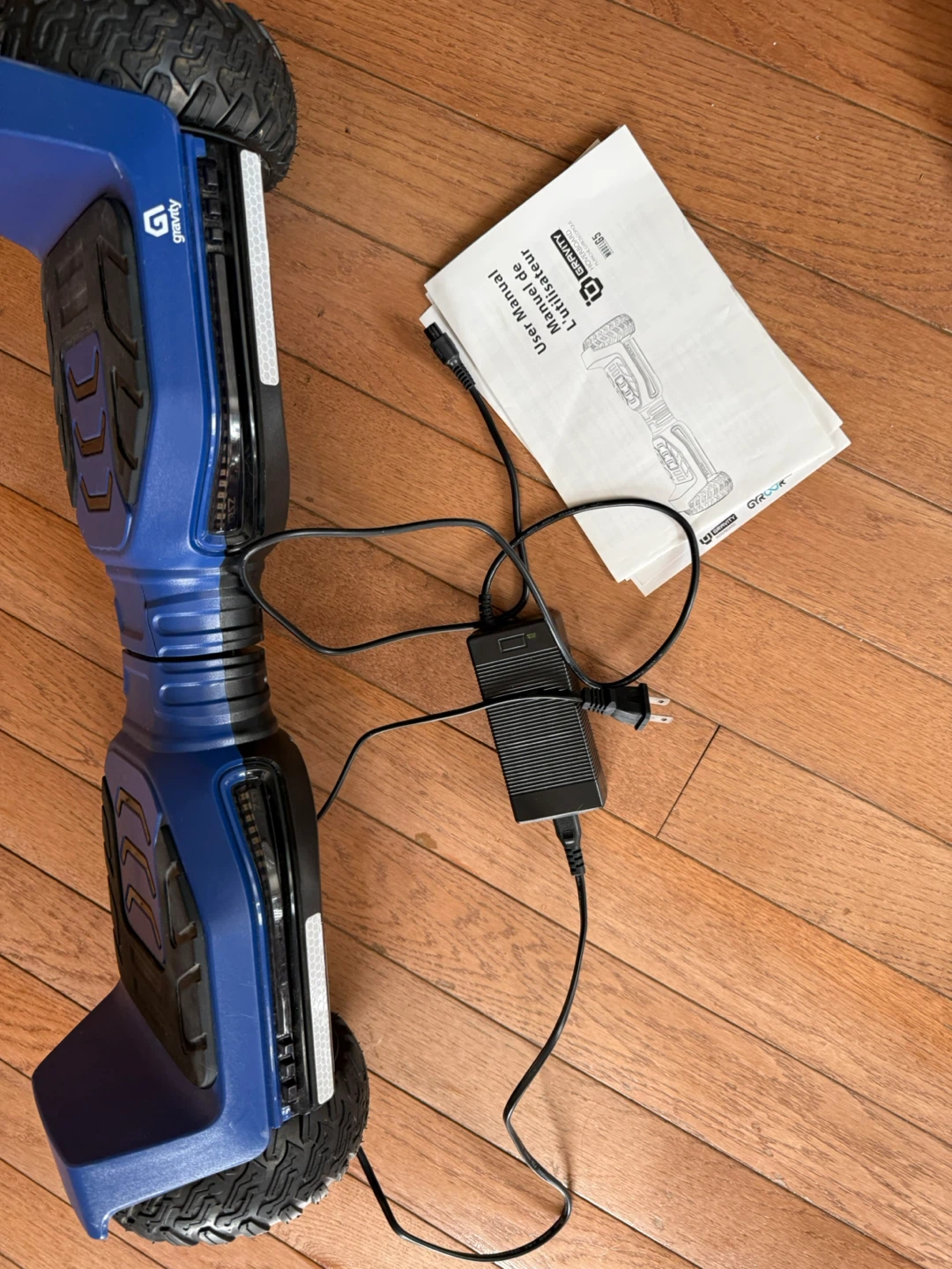 Blue Hoverboard with Charger and Manual - photo 2
