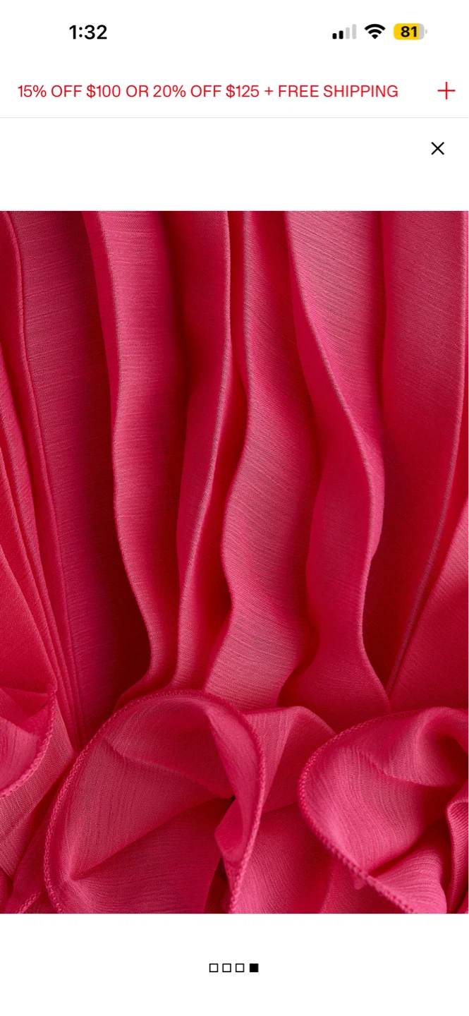 H&M Sheer Pleated Maxi Skirt - Bright Pink - photo 5