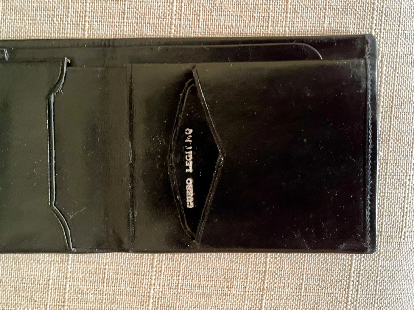 Black Leather Bifold Wallet - photo 4