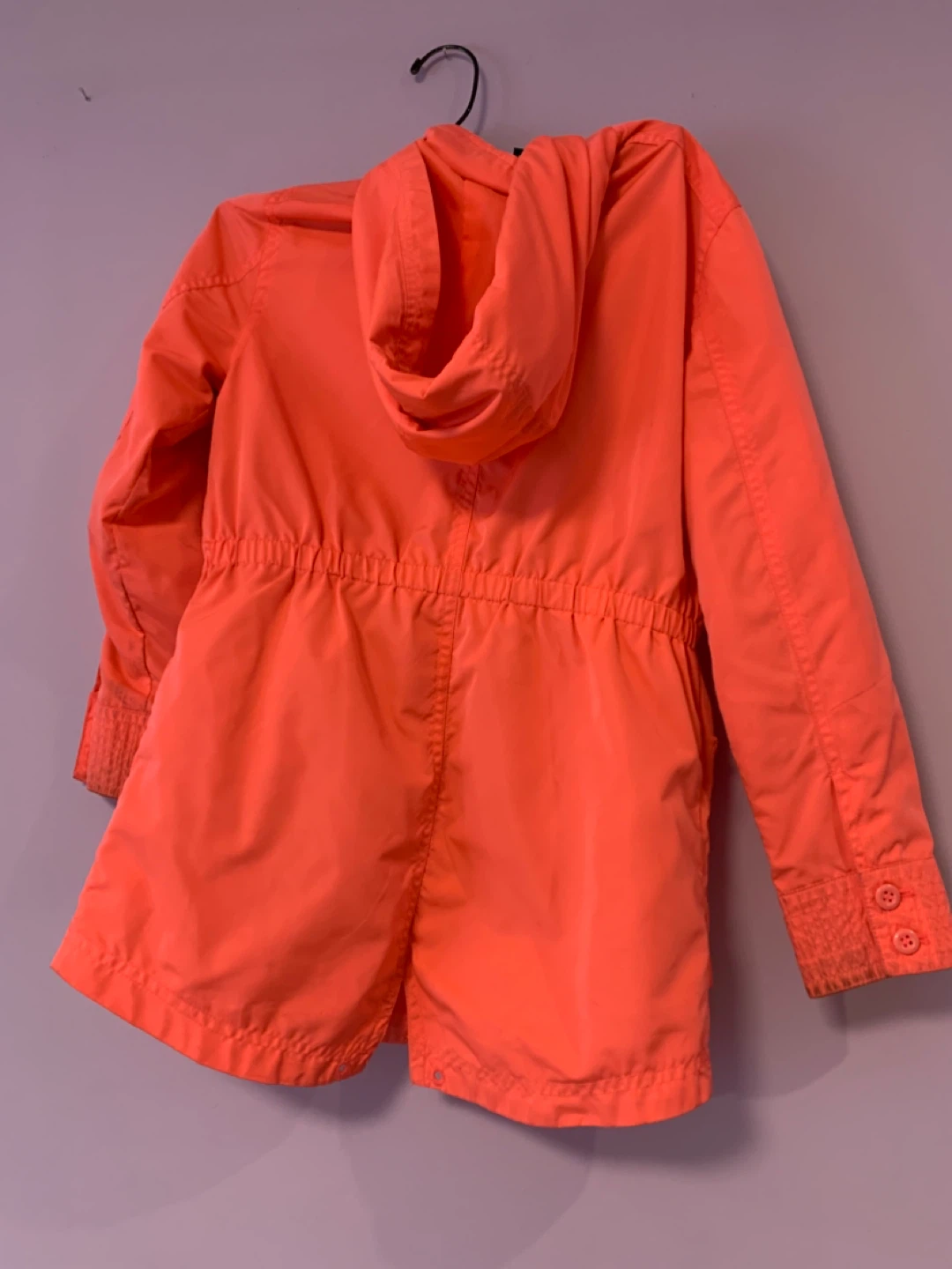 Bright Orange Hooded Rain Jacket - photo 2