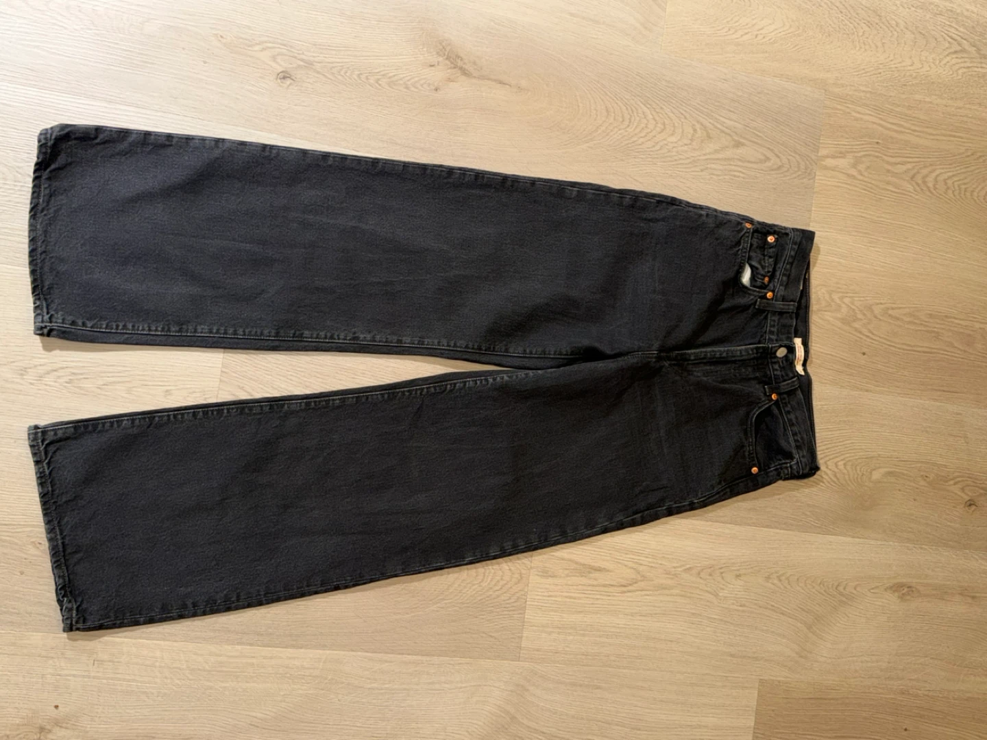 Levis ribcage wide leg pants.
