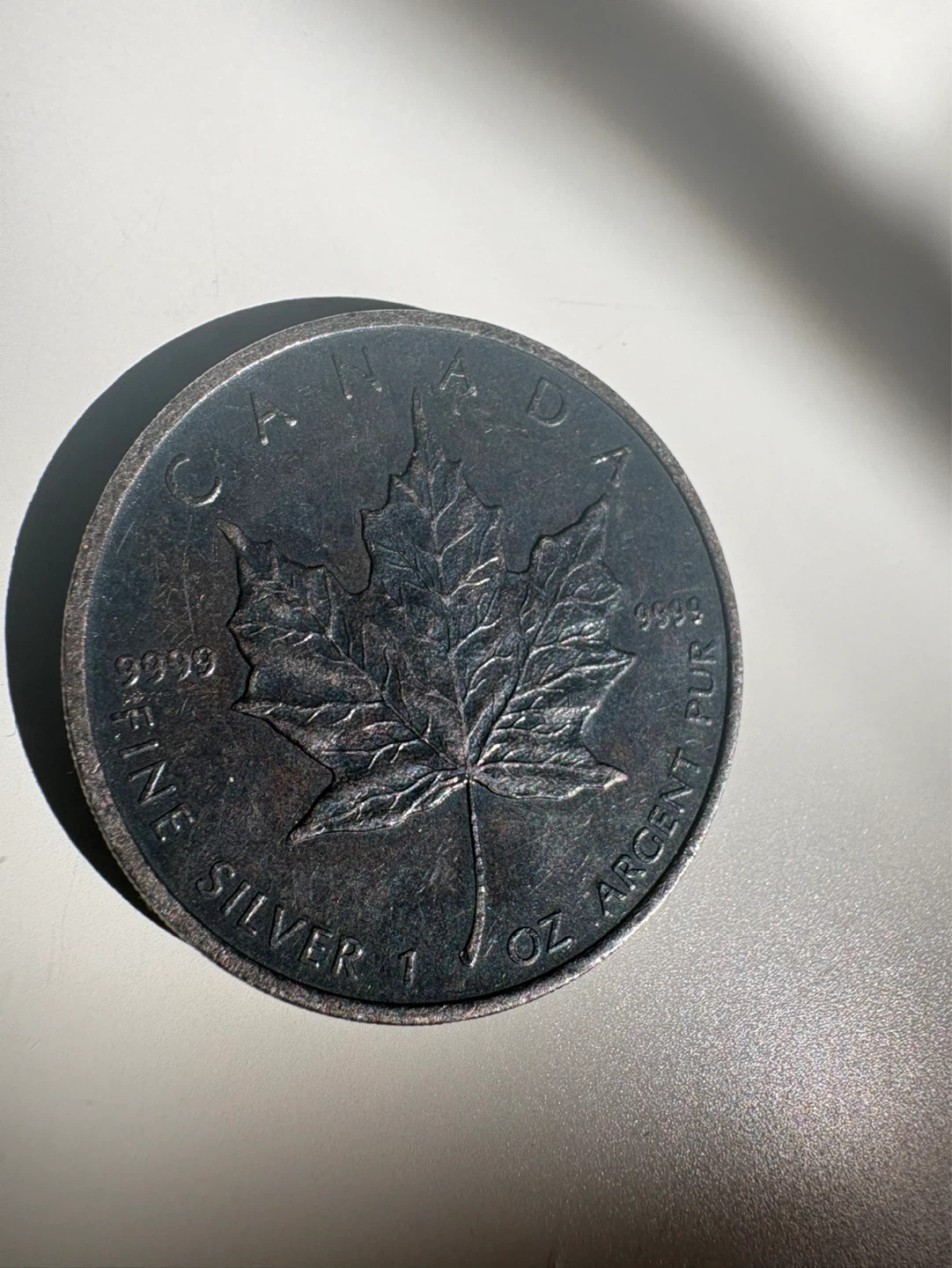2003 Canadian 1 oz Fine Silver Maple Leaf Coin - photo 5