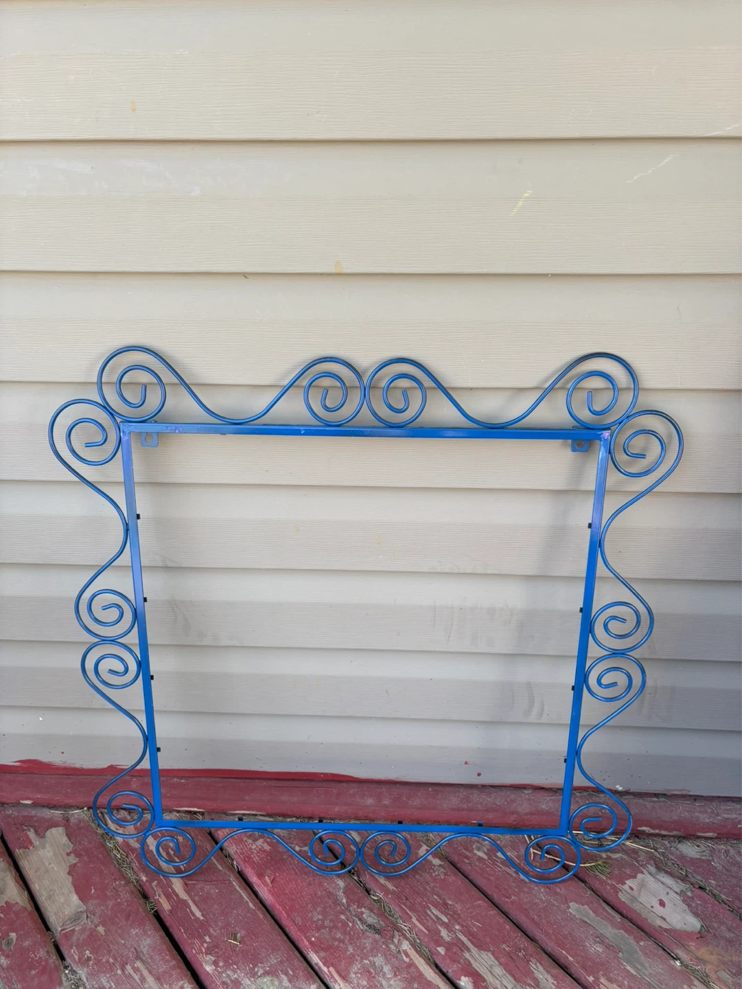 Blue Wrought Iron Scroll Picture Frame 56cm