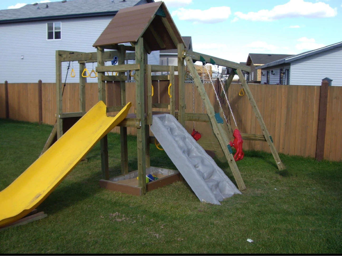 Play star Wooden Playground with Swings and Slide - photo 2
