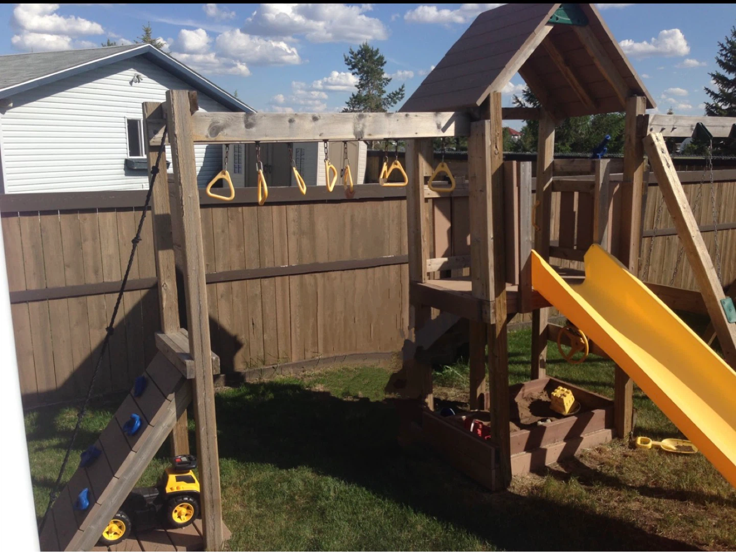 Play star Wooden Playground with Swings and Slide - photo 3