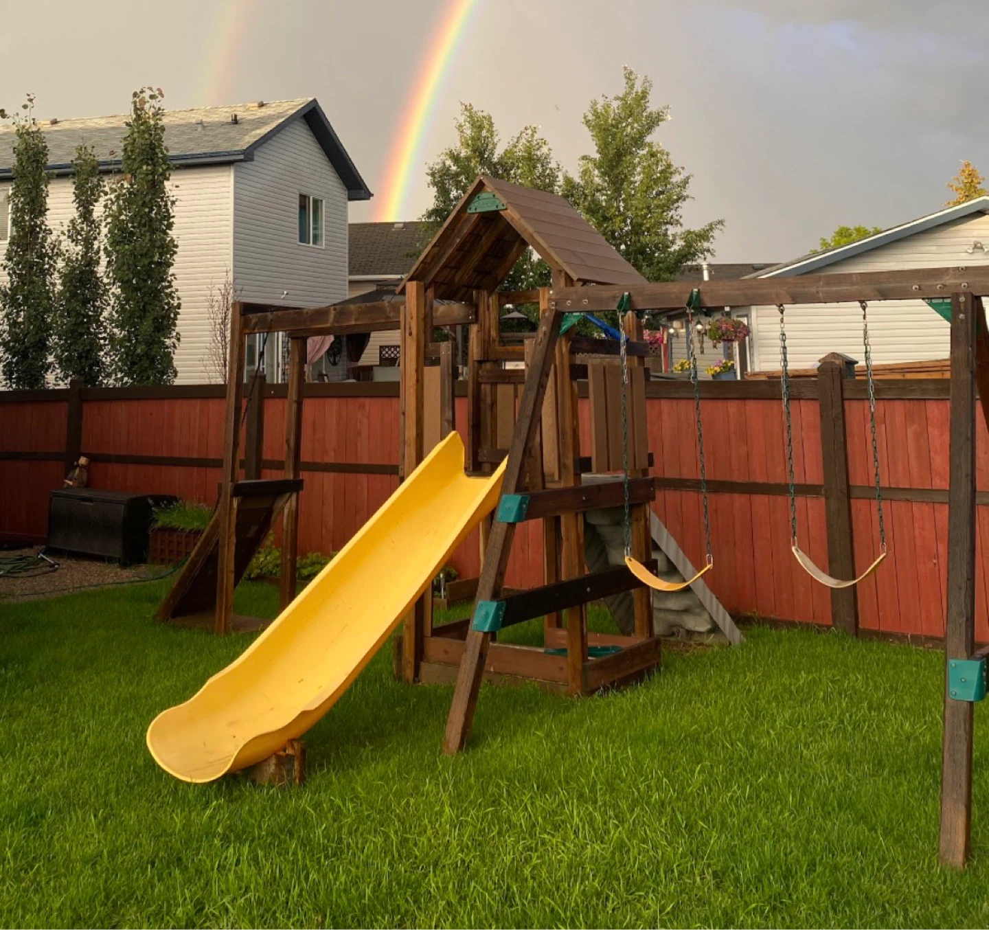 Play star Wooden Playground with Swings and Slide