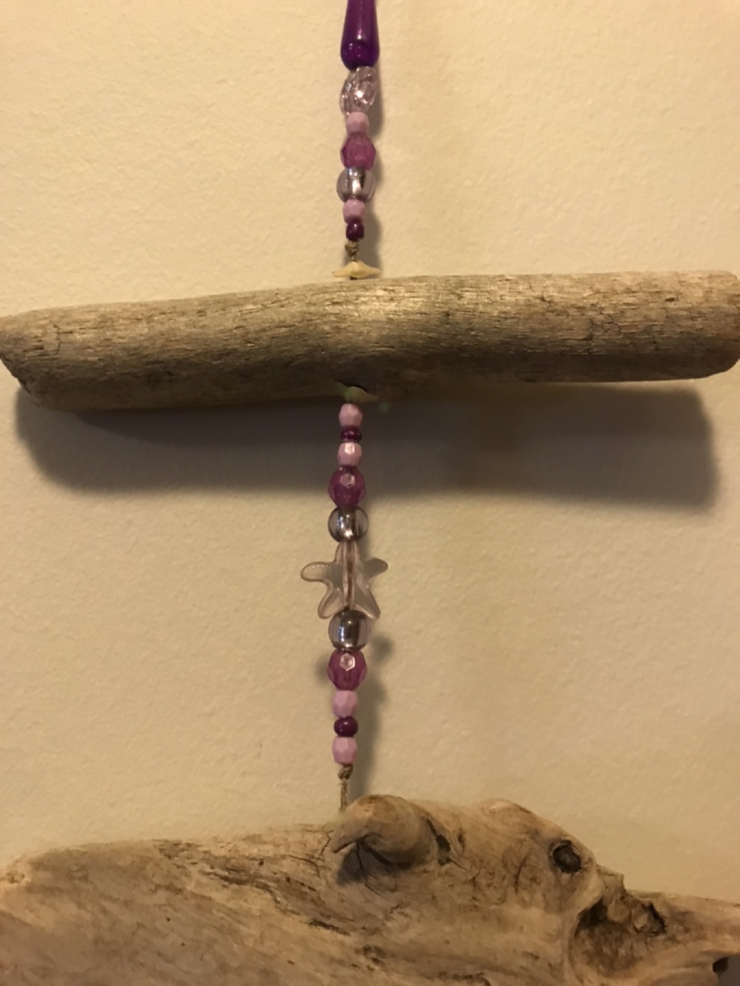 Driftwood and Beaded Mobile 26” long - photo 2