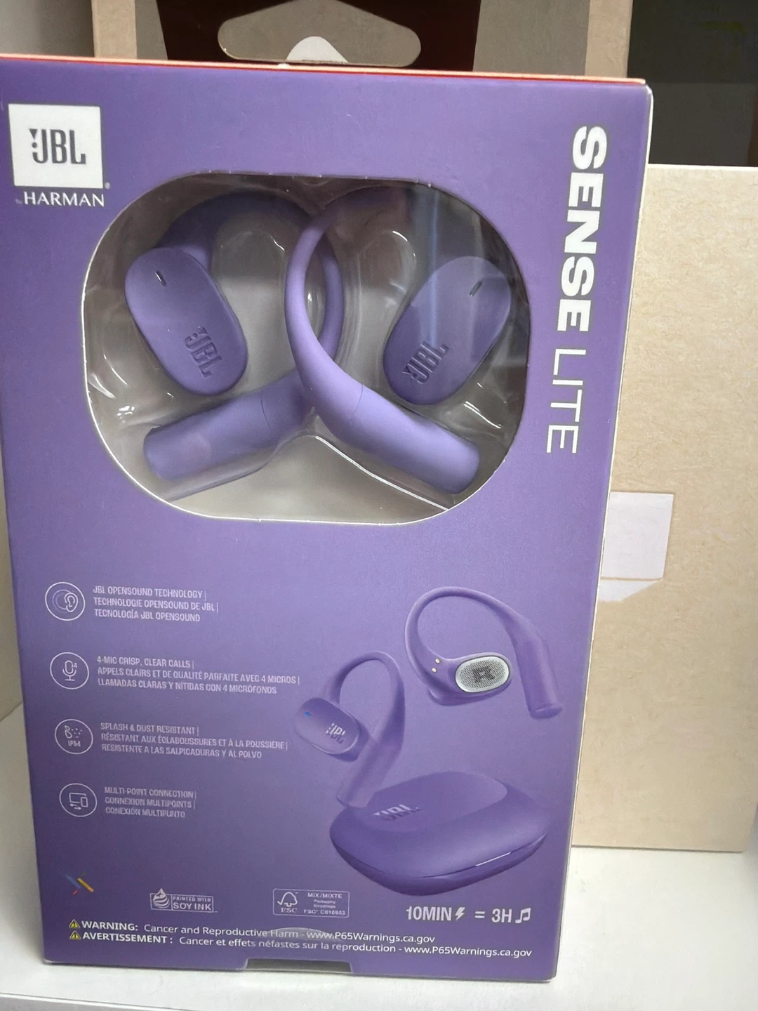 JBL Sense Lite Wireless Earbuds - Purple - photo 2