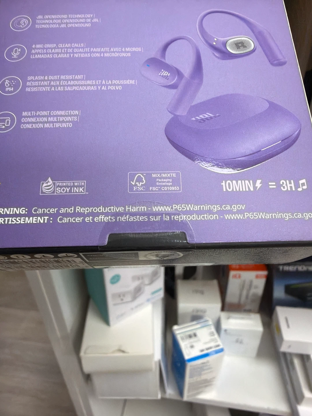 JBL Sense Lite Wireless Earbuds - Purple - photo 3