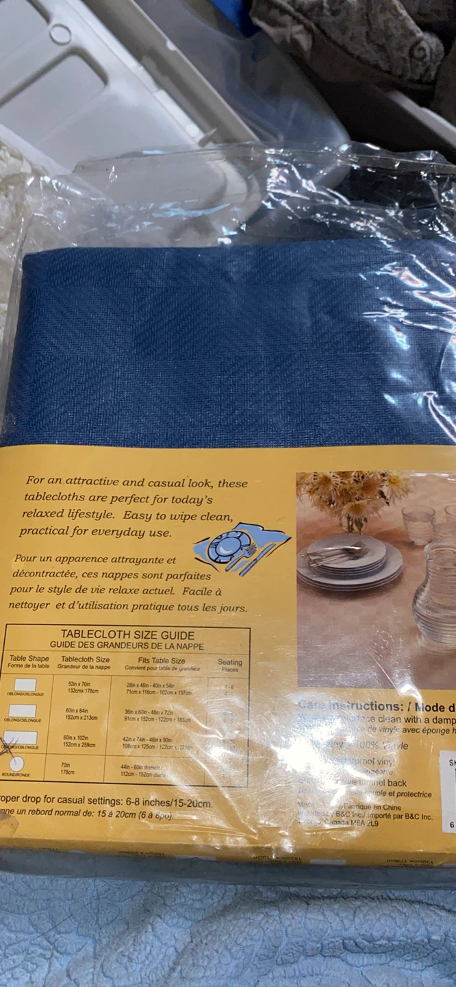 Table Essentials Vinyl Tablecloth - photo 2