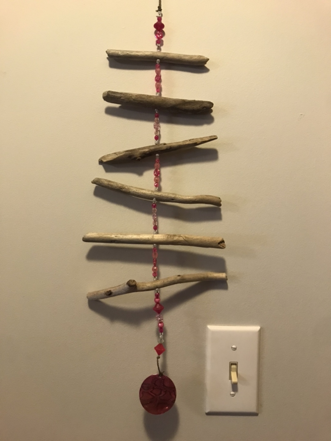Handmade Driftwood Mobile 21” long