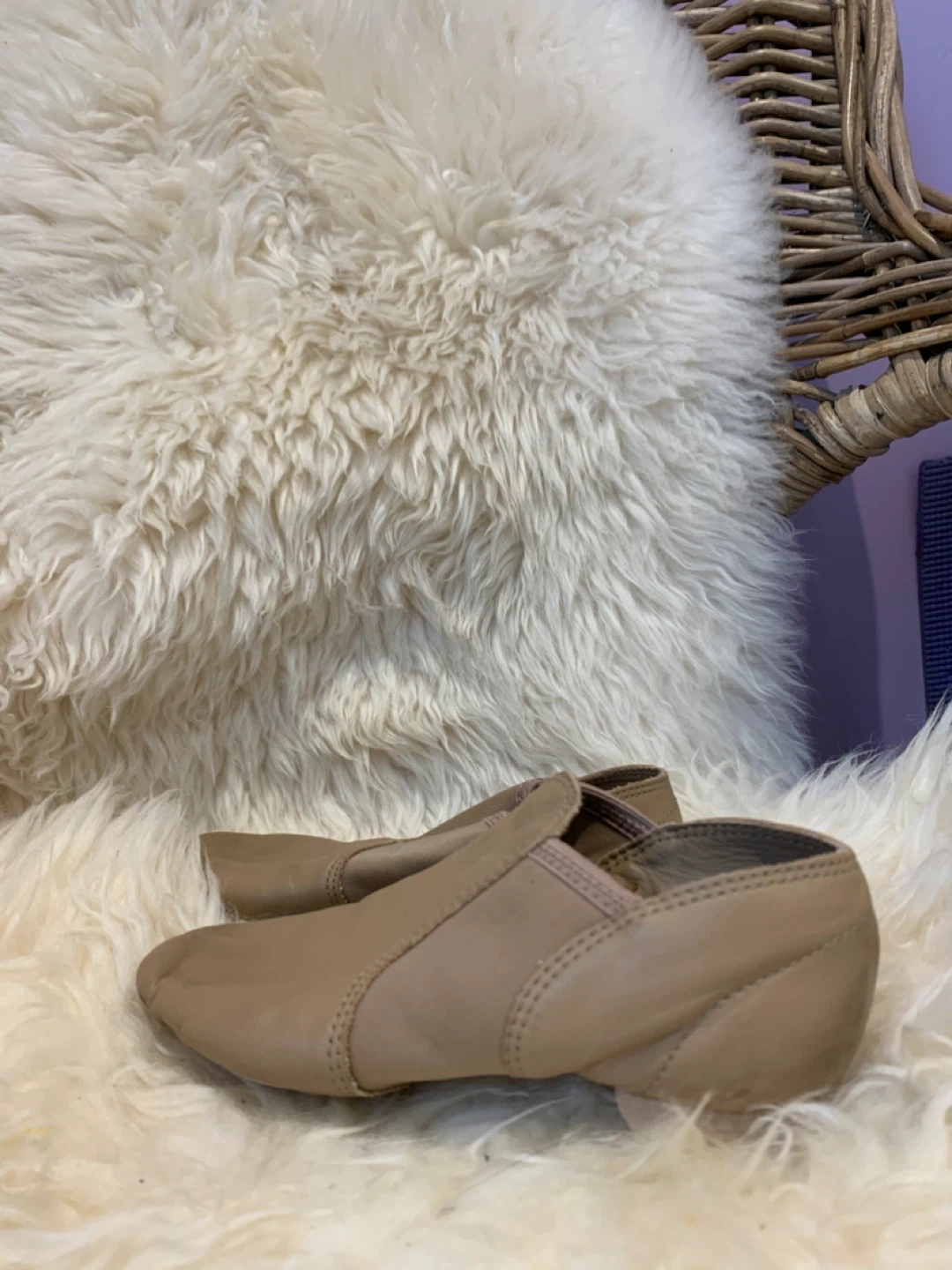 Capezio Tan Leather Jazz Shoes
