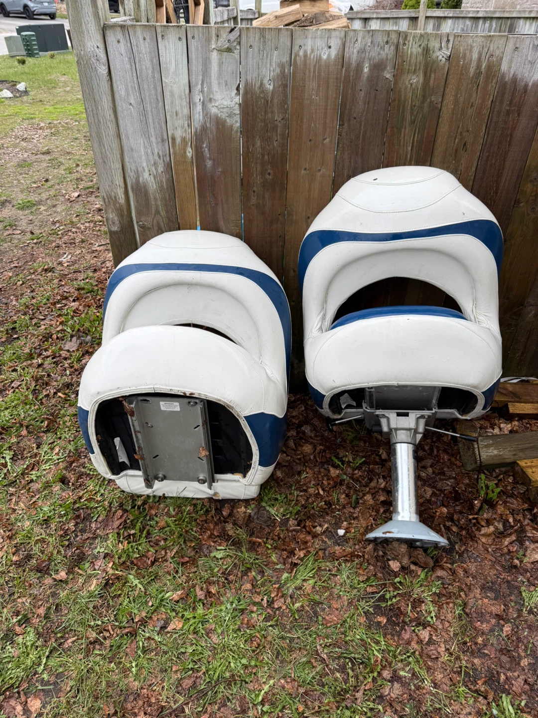 White and Blue Boat Seats - photo 3