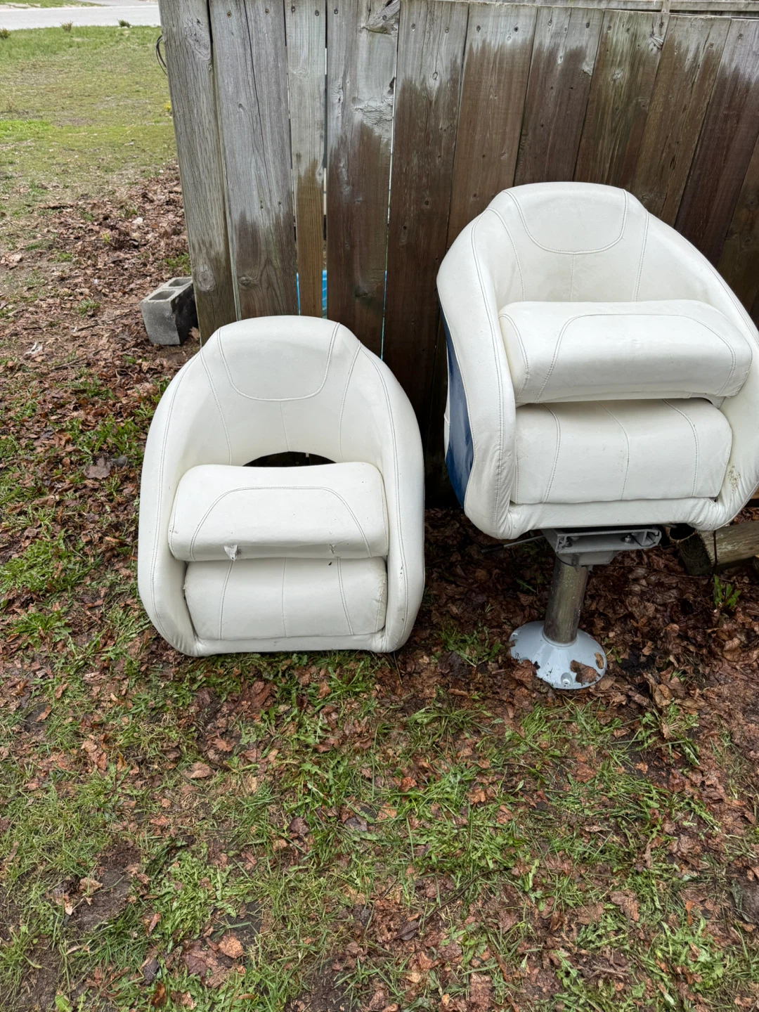 White and Blue Boat Seats - photo 4