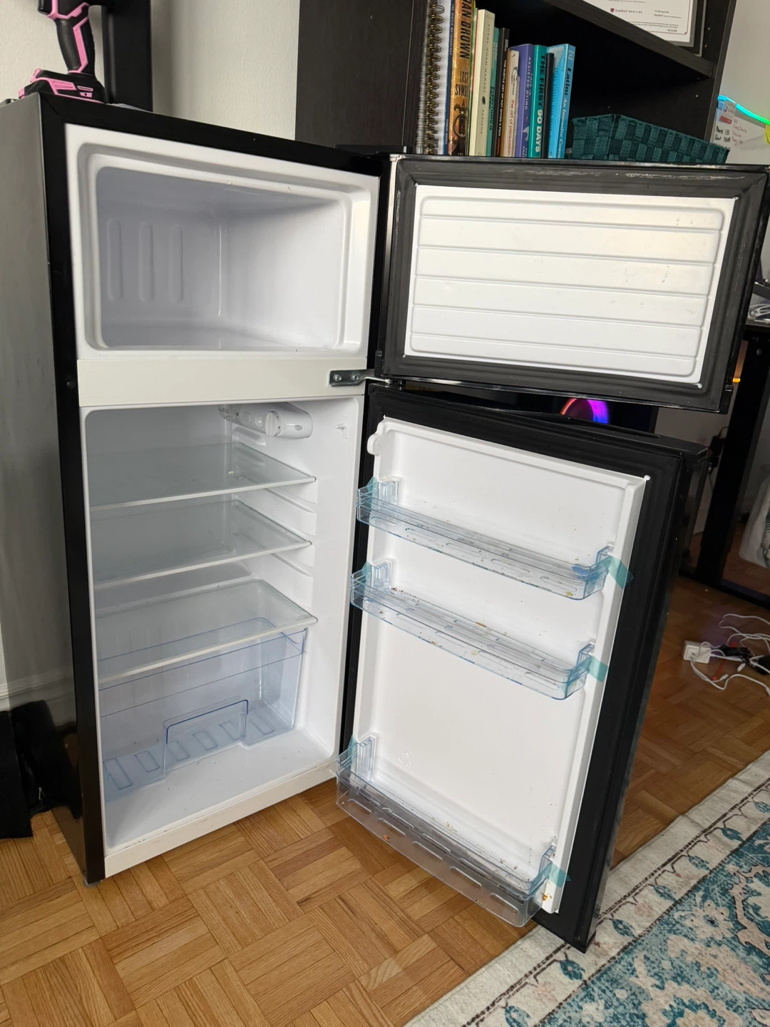 COSTWAY Black Mini Fridge