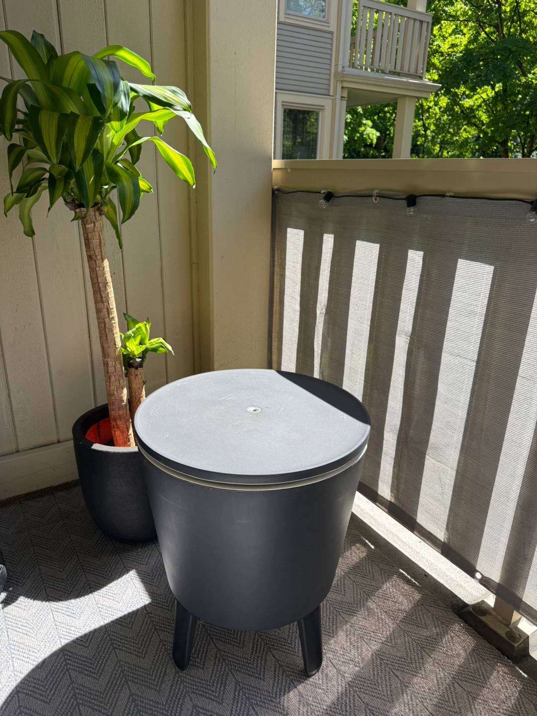 Outdoor Cooler Bar Table