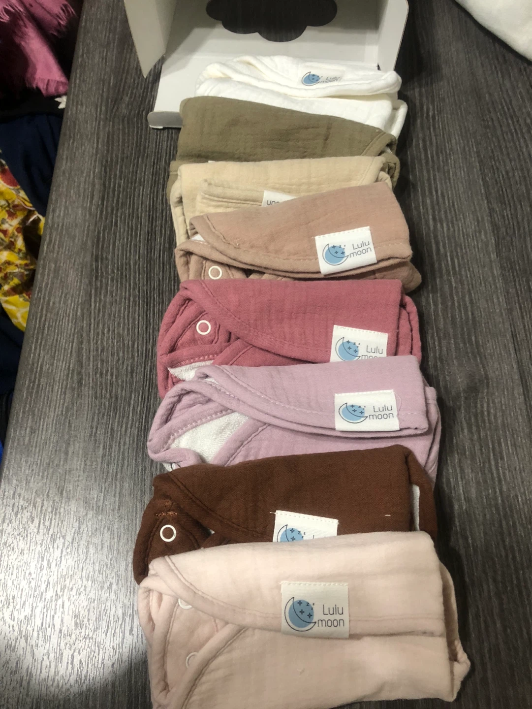 New-LuluMoon Muslin Baby Bibs - Set of 8 - photo 5