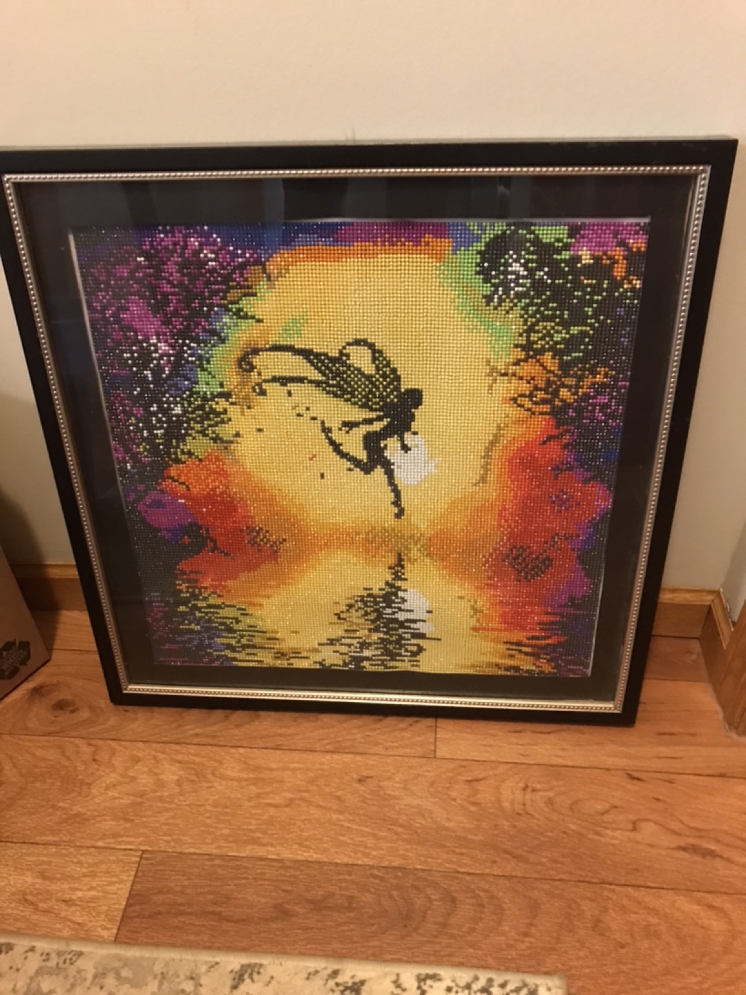 Framed Diamond Art Painting - Fairy and Lady with Umbrella - photo 2
