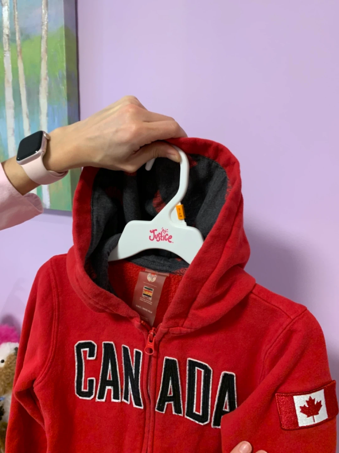 Red Canada Flag Hoodie - photo 2
