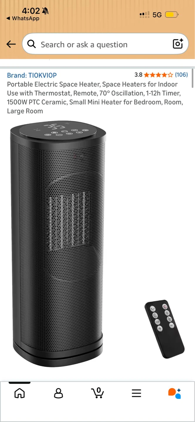 TI0KVIOP Portable Electric Space Heater - photo 2