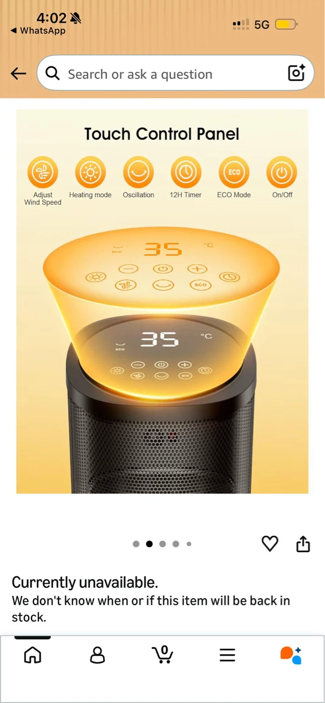 TI0KVIOP Portable Electric Space Heater - photo 3