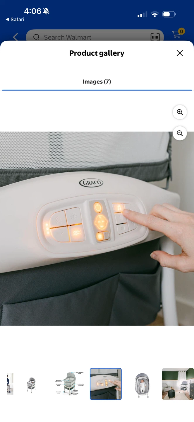 Graco Sense2Snooze Bassinet with Cry Detection - photo 3