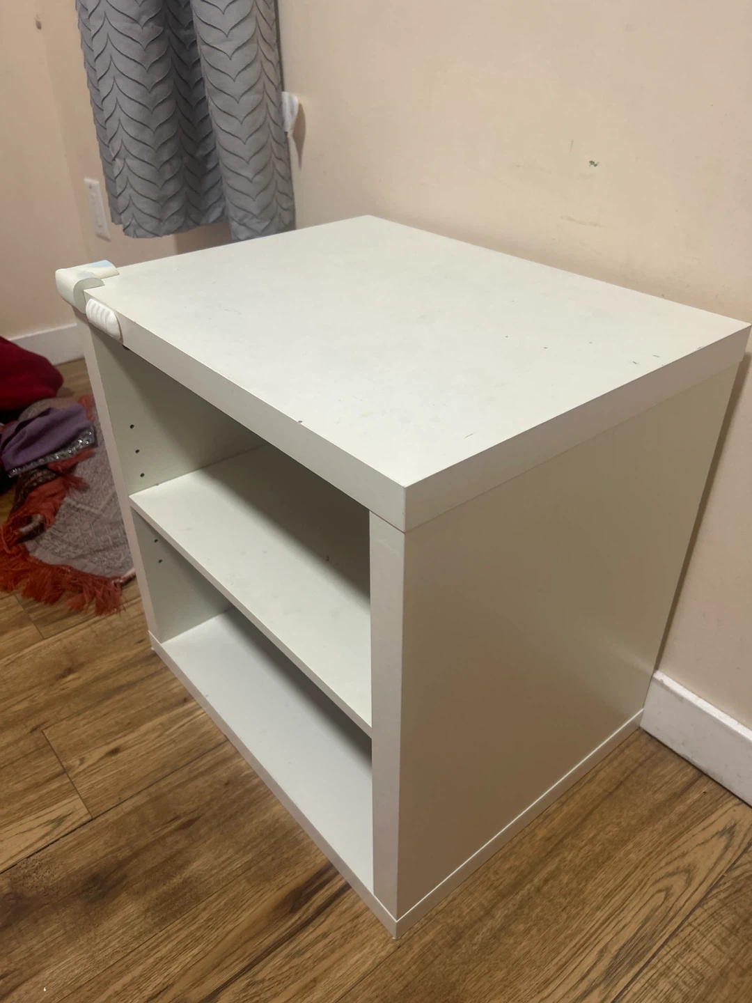 White 2-Shelf Storage Unit - photo 2
