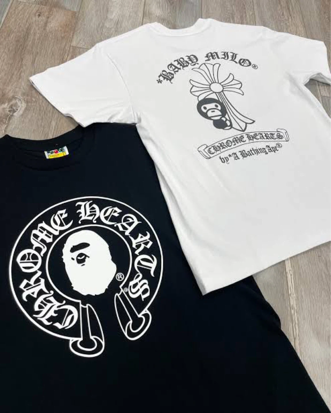 Chrome Hearts x A Bathing Ape T-Shirts (Black & White)