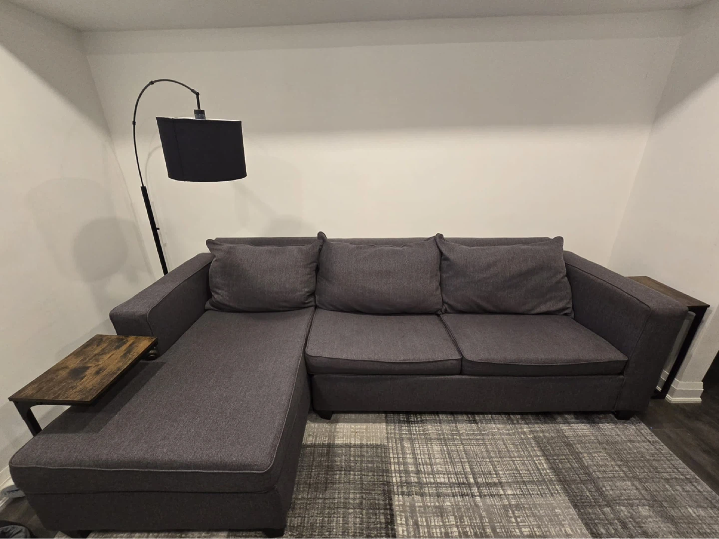 Dark Grey Sectional Sofa