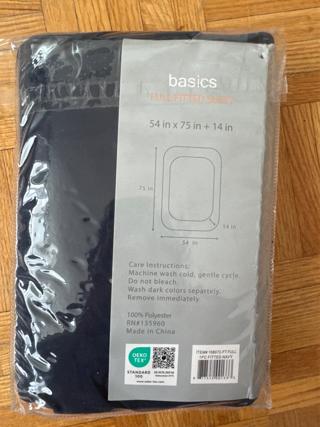 Amazon Basics Full Fitted Sheet Navy - photo 2