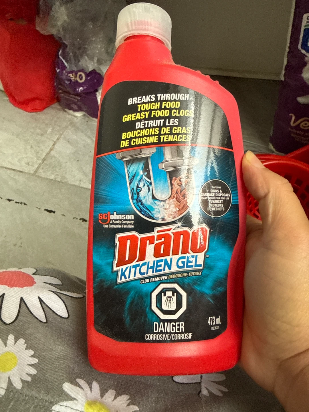 Drano Kitchen Gel Clog Remover 473 mL