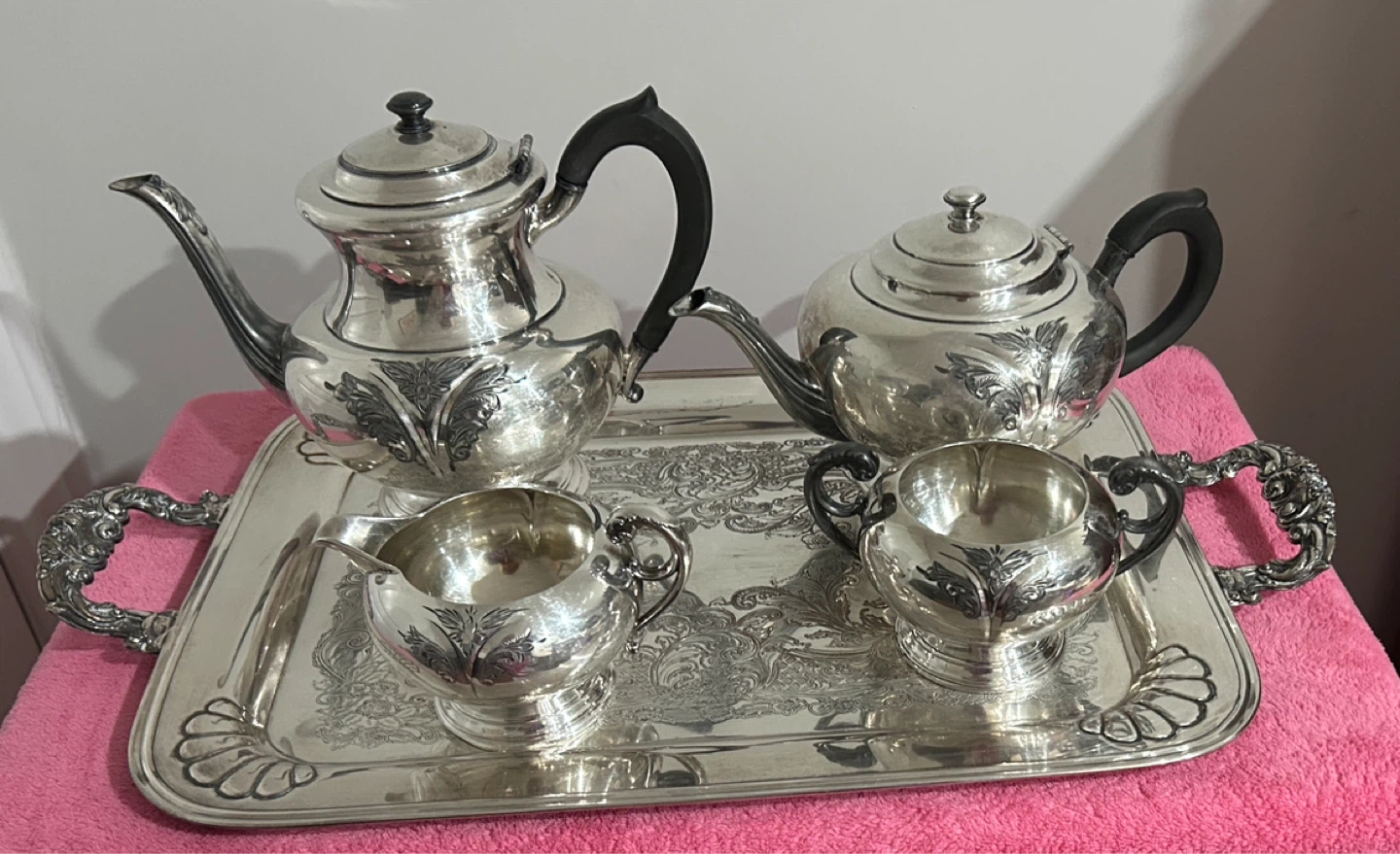 WM. A. Rogers Silver Plated Tea Set Component