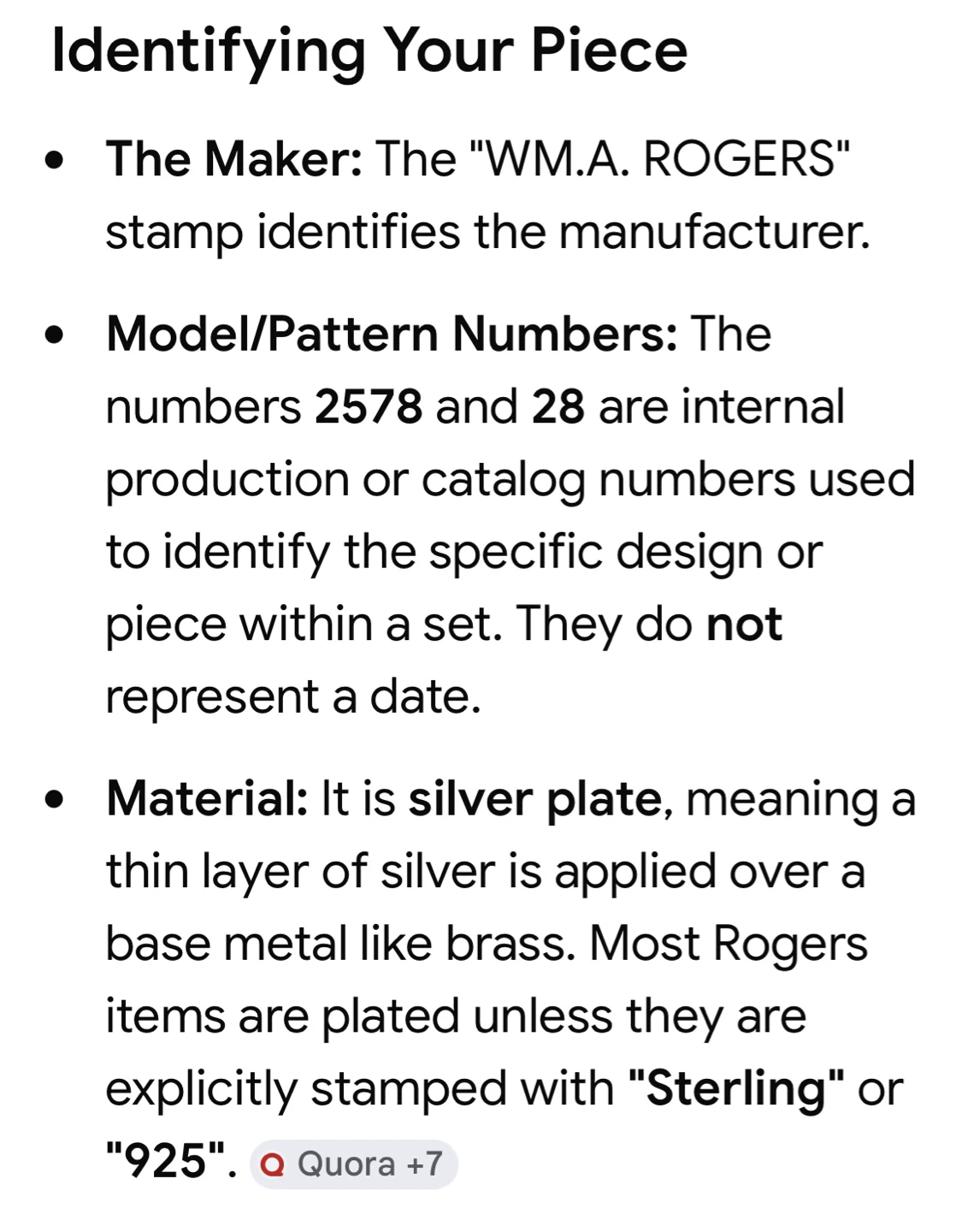 WM. A. Rogers Silver Plated Tea Set Component - photo 4