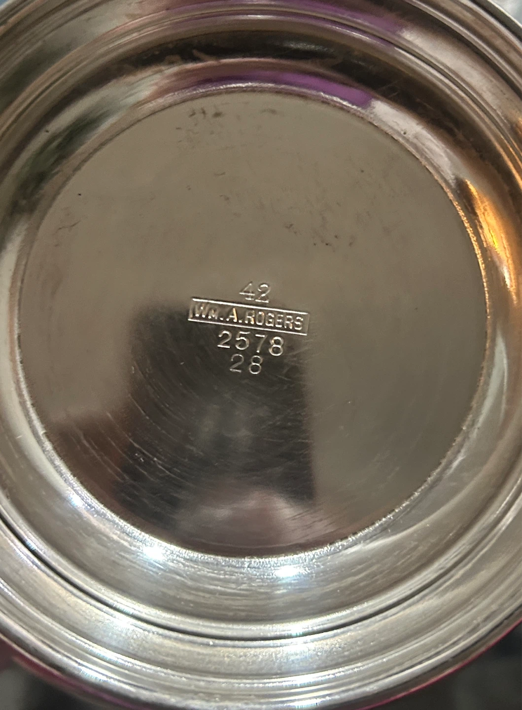 WM. A. Rogers Silver Plated Tea Set Component - photo 2