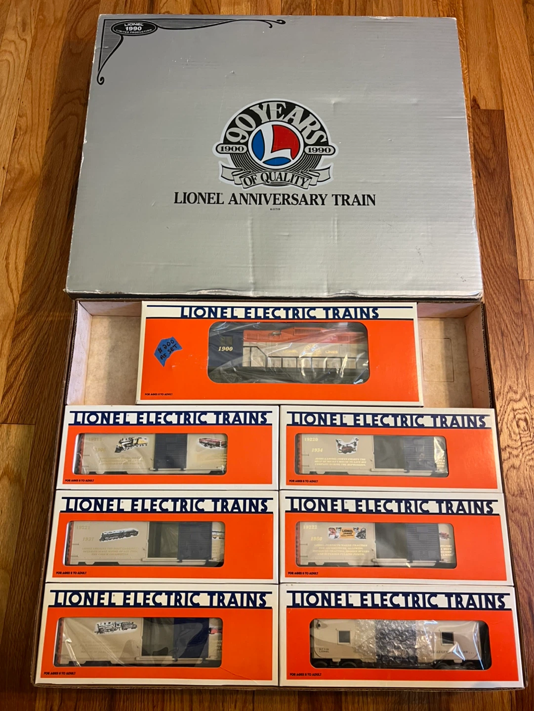 Lionel 1990 90TH Anniversary Electric Train Set