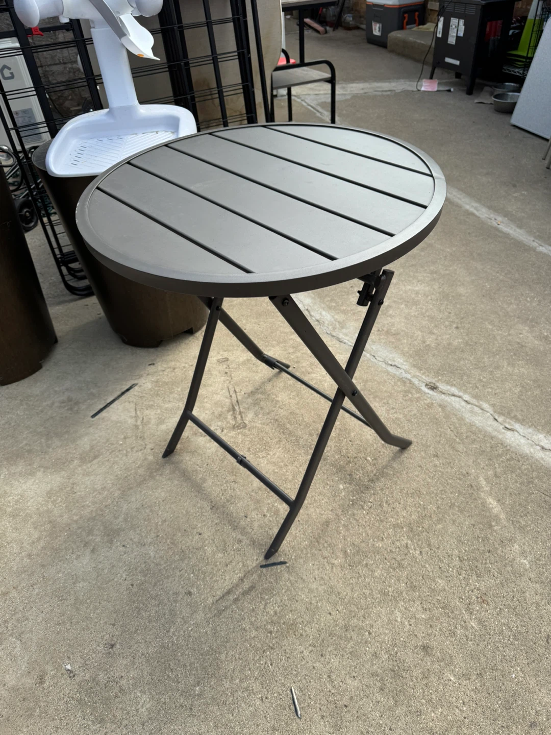 Round Metal Bistro Table - photo 2