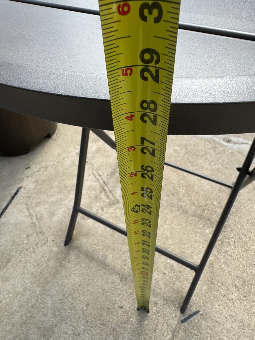 Round Metal Bistro Table - photo 4
