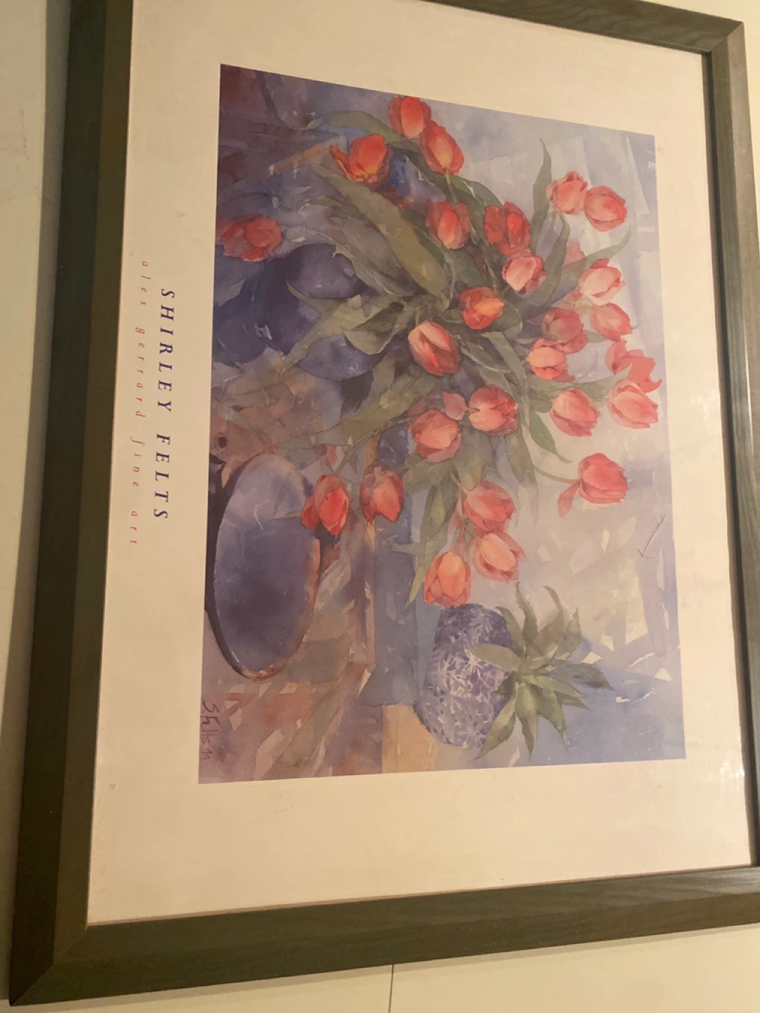 Shirley Felts "Tulips" Art Print