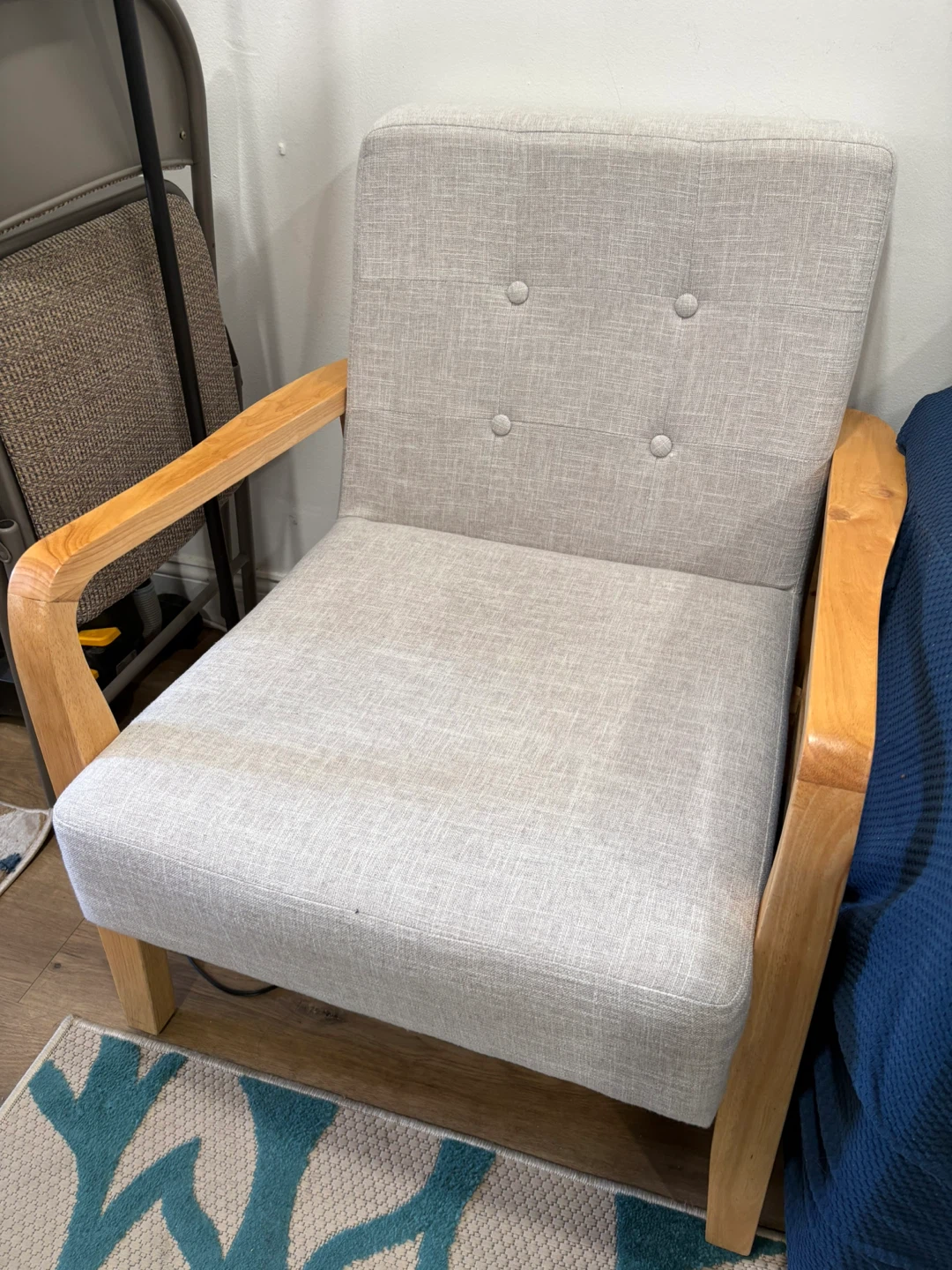Accent Chair with wooden frame