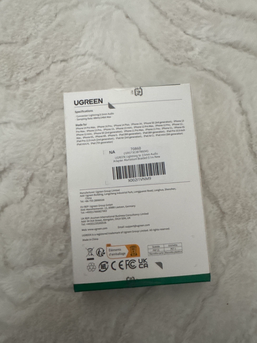 UGREEN Lightning to 3.5mm Audio Adapter - photo 2